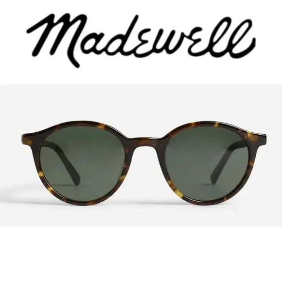 Madewell Layton Tortoise Shell Sunglasses with NEW Soft Leather Case - Picture 14 of 15